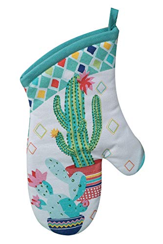 Cactus Theme Kitchen Pot Holders, Oven Mitt and Magnetic Hanging