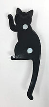 Load image into Gallery viewer, REX AND ROVER Cat Kitchen Gifts - Oven Mitt with Black Cat Shaped Magnetic Hook - 2 Piece Set
