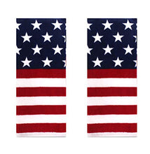 Load image into Gallery viewer, Celebrate Americana Patriotic Towel Set with Stars and Stripes in Red, White, and Blue
