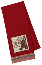 Load image into Gallery viewer, Western Kitchen Towels Set with Cowboy Hat and Boot Towel,  Horse Print and Plaid Towel