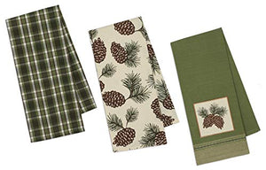 Pinecone Themed Kitchen Towels Set