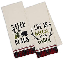 Load image into Gallery viewer, Cabin Lodge Themed Kitchen Towels Set