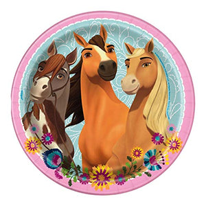 Spirit Riding Free Horse Birthday Party Supplies for 16 Guests - Plates, Tablecover, Banner, Cutlery, Napkins Plus Cake Cutter