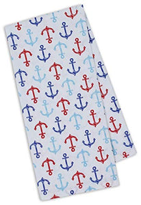Nautical Anchor Themed  Kitchen Towels Set