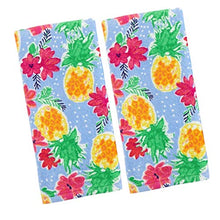 Load image into Gallery viewer, Pineapple Tropical Kitchen Towel or Hand Towel Set