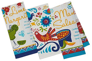Mexican Food Theme Baja Cantina Kitchen Towel Four Pack