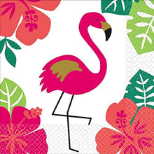 Load image into Gallery viewer, Flamingo Shaped Dip Bowl and Spreader plus Cocktail Napkins and Party Plates