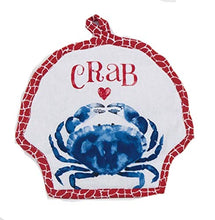 Load image into Gallery viewer, Crab Kitchen Dish Towel with 2 Potholders