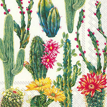 Load image into Gallery viewer, Cocktail Napkins, set of 4 Cactus and Succulent Themes