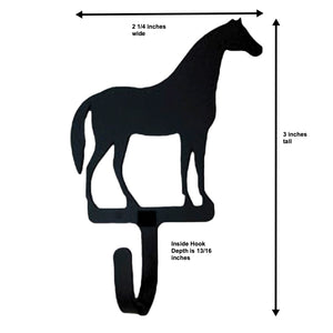 Horse Kitchen Gifts - Western Dish Towel with Horse Shaped Magnetic Hook